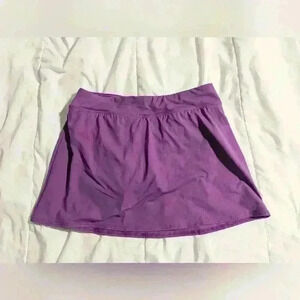 Lands End Lavender Fusion Chlorine Resistant Mini Swim Skirt Swim Bottom…